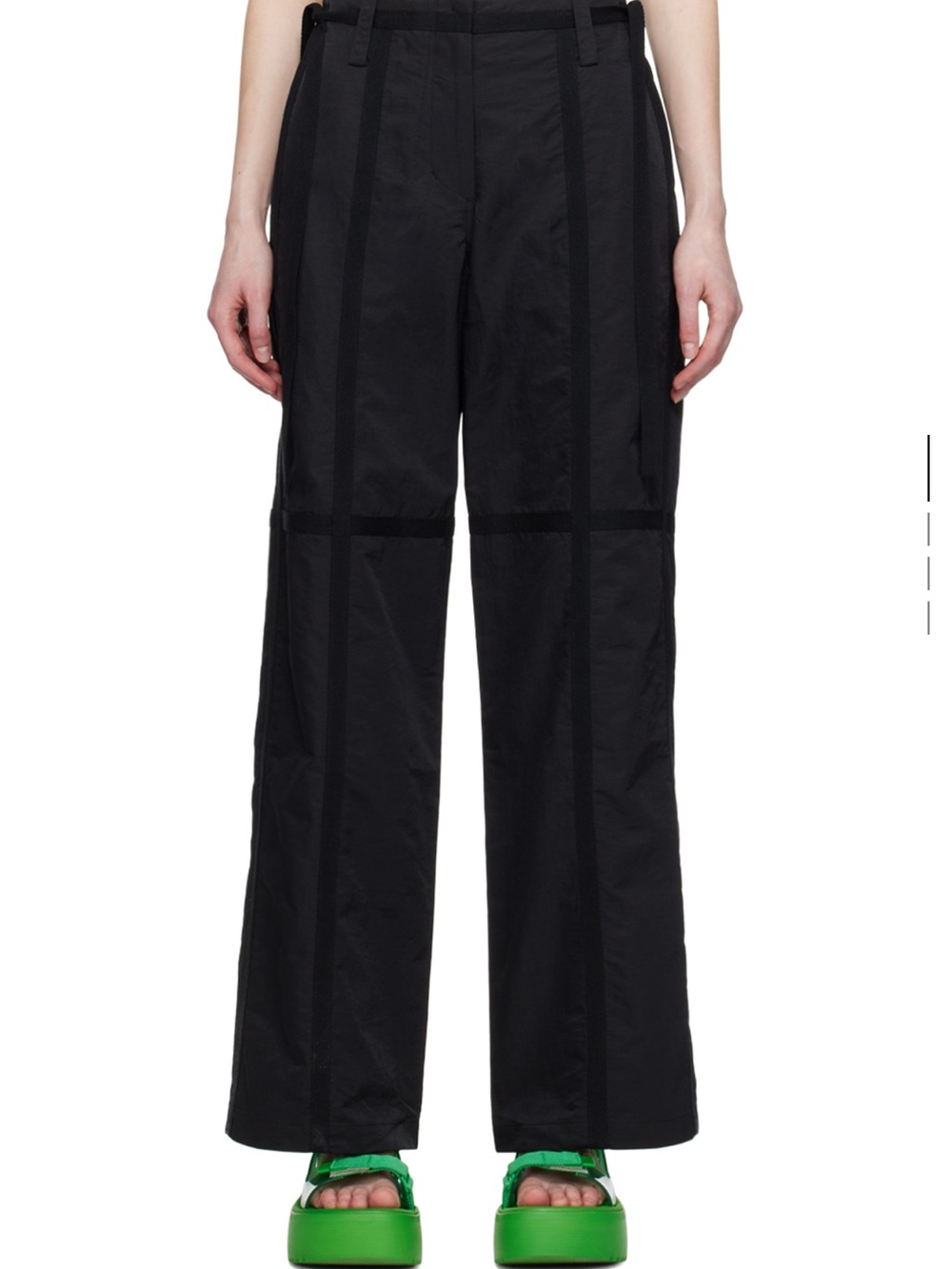 Kijun Black Tapped Pants